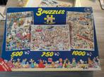 Jan van Haasteren puzzels, puzzel van 500 stukjes ontbreekt, Hobby en Vrije tijd, Denksport en Puzzels, Ophalen of Verzenden, 500 t/m 1500 stukjes