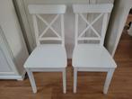 3 Ikea Witte eetkamerstoelen / bureaustoelen - set van 3, Huis en Inrichting, Stoelen, Ophalen of Verzenden