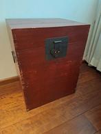 Roodbruine  kist, Minder dan 50 cm, Ophalen of Verzenden, Zo goed als nieuw, Minder dan 50 cm