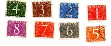 postzegel Nederland 1946-57  1 – 8 cent ‘Van Krimpen’  beschikbaar voor biedingen