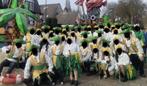 Grote loopgroep 38 piraten in de kleuren goud/groen/geel, Ophalen, Zo goed als nieuw, Carnaval, Kleding