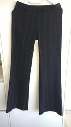Broek met krijtstreep, Kleding | Dames, Ophalen of Verzenden, Zo goed als nieuw, Zwart, Lang