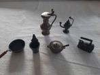 6 tinnen miniaturen, engeltjestin, Antiek en Kunst, Antiek | Tin, Ophalen of Verzenden