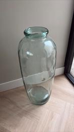 Grote hoge gerecycleerde glazen hoge vaas, Ophalen, Zo goed als nieuw, Overige kleuren, Glas