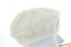 Vintage Gebreide winter muts wit wol 54-57 gratis verzenden, Kleding | Dames, Hoeden en Petten, Ophalen of Verzenden, Zo goed als nieuw