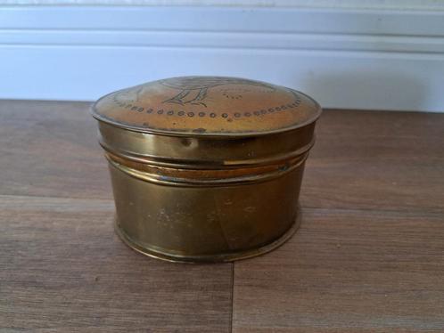 Antieke  koperen tabaksdoos, Antiek en Kunst, Antiek | Koper en Brons, Ophalen of Verzenden