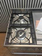 Luxe Boretti Fornuis 5pits met Frytop RVS dubbele oven 100cm, Witgoed en Apparatuur, Fornuizen, Fornello Esperta, Ophalen of Verzenden