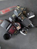 Canon T70 analoog, met 50-135 fd lens 1.3,5; Canon speedlite, Canon, Gebruikt, Ophalen of Verzenden