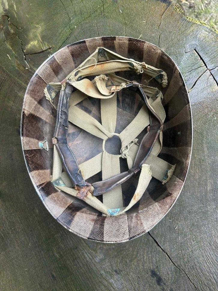 liner us ww2, Verzamelen, Militaria | Tweede Wereldoorlog, Helm of Baret, Amerika, Ophalen of Verzenden