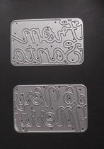 Labels Snijmallen Kerst "a very merry" en "from santa", Ophalen of Verzenden, Zo goed als nieuw, Kerst, Pons of Mal