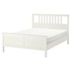 Ikea ledikant Hemnes 160x200, Huis en Inrichting, Ophalen, Gebruikt, Wit, Tweepersoons