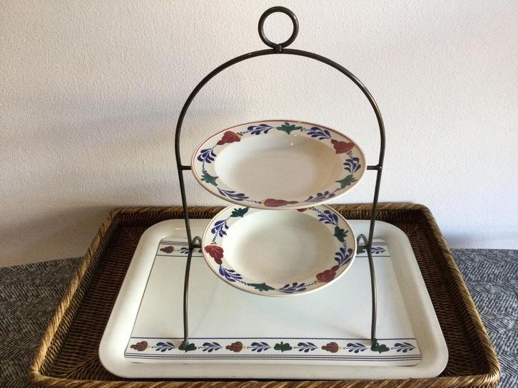 Boerenbont( Metalen Etagère), Huis en Inrichting, Keuken | Servies, Zo goed als nieuw, Overige typen, Boerenbont, Aardewerk, Ophalen of Verzenden