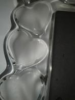 2 glazen fotolijsten met bloemen en hart, sjiek!!, Ophalen of Verzenden