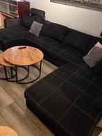 Mooie zwarte u bank, Huis en Inrichting, Banken | Bankstellen, Ophalen, 100 tot 125 cm, Hoekbank, 300 cm of meer