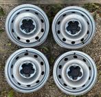 Set Fiat Ducato 15 inch stalen velgen + Fiat wieldoppen, Auto-onderdelen, Banden en Velgen, Ophalen, 15 inch, Velg(en), All Season