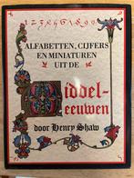 Middeleeuwse Alfabetten en Miniaturen - Henry Shaw, Antiek en Kunst, Ophalen of Verzenden