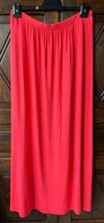 Rood-roze lange rok; C&A; elastieke taille 41 cm; lengte 102, Maat 38/40 (M), Ophalen of Verzenden, Zo goed als nieuw, Rood