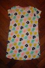 Hema tricot nachtpon pyjama jurk, wit bloemen, maat 146/152, Nacht- of Onderkleding, Meisje, Ophalen of Verzenden, Zo goed als nieuw