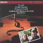 VIVALDI 5 cello concertos CD HEINRICH SCHIFF PHILIPS, Ophalen of Verzenden, Barok, Gebruikt, Orkest of Ballet