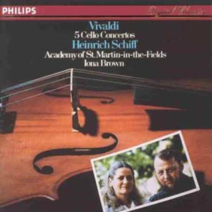 VIVALDI 5 cello concertos CD HEINRICH SCHIFF PHILIPS, Cd's en Dvd's, Cd's | Klassiek, Gebruikt, Orkest of Ballet, Barok, Ophalen of Verzenden