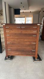 Ladekast van Amerikaans notenhout, Ophalen, Overige materialen, 100 tot 150 cm, 5 laden of meer