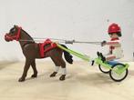 Playmobil Sulky wedstrijdpaard paard 4192 poppetje, Verzenden, Zo goed als nieuw, Complete set