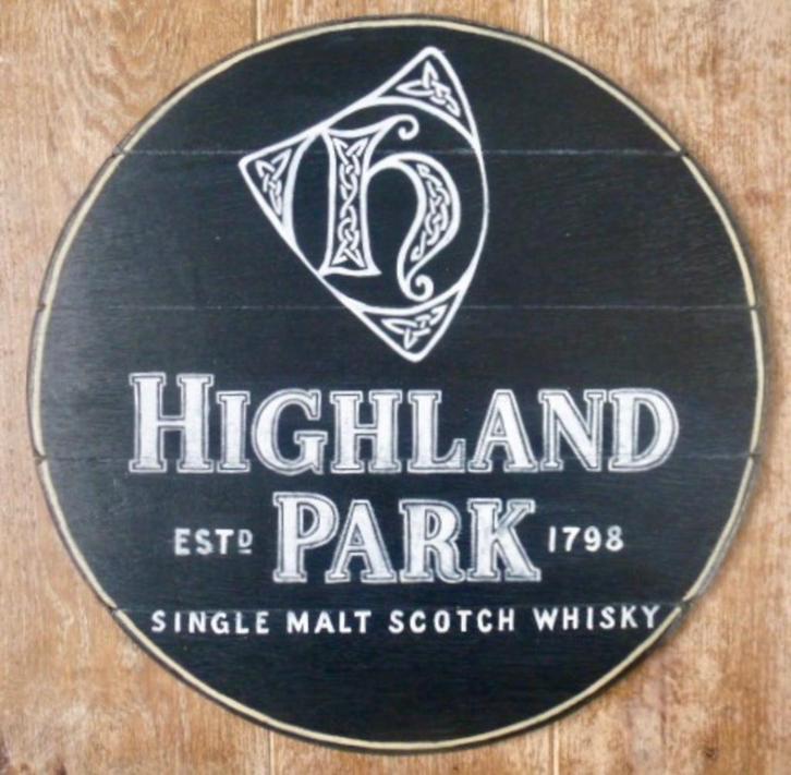 Handgeschilderd pub bord/Schotse whisky/Higland Park/whiskey, Verzamelen, Merken en Reclamevoorwerpen, Nieuw, Reclamebord, Ophalen of Verzenden