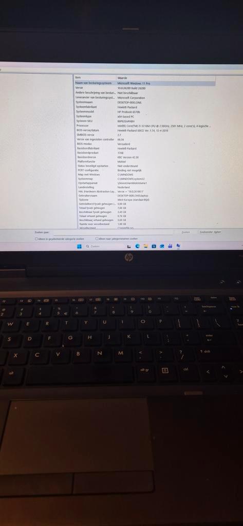 HP ProBook 6570B + Docking Station, Computers en Software, Windows Laptops, Gebruikt, 15 inch, SSD, 2 tot 3 Ghz, 8 GB, Qwerty