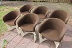 Originele STEEN CADO kuipstoelen, jaren ‘70,set van 6.Retro!, Huis en Inrichting, Ophalen, Stof, Gebruikt, Design, retro jaren '70