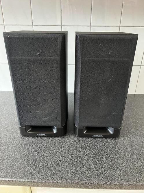 Set Pioneer S-P520 luidsprekers / boxen . 3 weg . 65 watt ., Audio, Tv en Foto, Luidsprekers, Gebruikt, Front, Rear of Stereo speakers