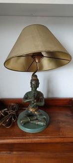Zeer mooi antiek bronzen Boeddha lamp, Ophalen of Verzenden