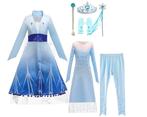 Frozen Elsa prinsessenjurk -volledige set+accessoires 92/98, Kinderen en Baby's, Carnavalskleding en Verkleedspullen, Nieuw, Meisje