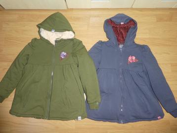 2x Z8 Borgvest/jas Kenzi Blauw&Groen mt 140-146 beschikbaar voor biedingen