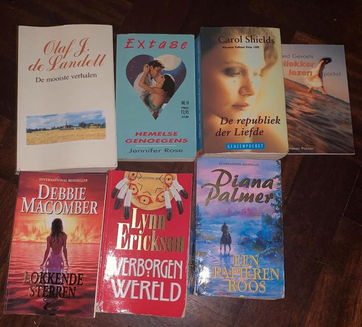 Romans 7 pockets diverse titels, Boeken, Romans, Gelezen, Ophalen of Verzenden