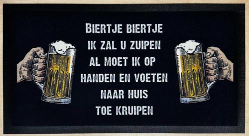 Biertje biertje ik zal u zuipen barmat barrunner drip mat, Verzamelen, Biermerken, Nieuw, Reclamebord, Plaat of Schild, Heineken