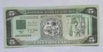 Liberia 5 Dollars   1991, Verzenden, Overige landen
