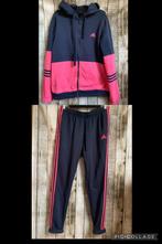 Adidas super gaaf blauw/roze pak (Maat M/L), Maat 38/40 (M), Overige typen, Gedragen, Verzenden