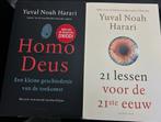 Harari - Homo Deus & 21 lessen 21e eeuw, Ophalen of Verzenden, Zo goed als nieuw, Cultuurfilosofie