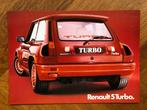 Renault 5 Turbo leaflet, Verzenden, Nieuw, Renault, Renault