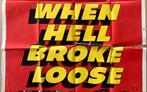 When Hell Broke Loose (1958) - Originele filmposter, Verzamelen, Posters, Ophalen of Verzenden, A1 t/m A3, Film en Tv, Rechthoekig Staand