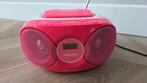 Philips roze radio met cd-speler, Ophalen of Verzenden, Gebruikt, Radio, Met cd-speler