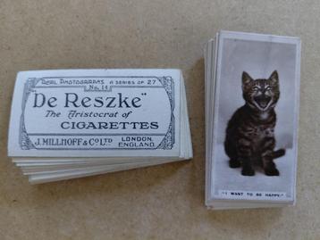 Complete set 27 cigarette cards foto's antropomorfisme 1931 beschikbaar voor biedingen