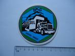 sticker oud SKG DIESEL TRUCK strip vrachtwagen wijthmen, Verzamelen, Stickers, Verzenden, Zo goed als nieuw, Bedrijf of Vereniging