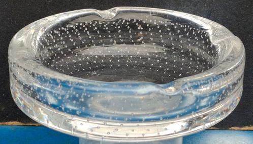 Andries Copier, Leerdam. Asbak. Spijkerglas. 13.5 cm., Verzamelen, Rookartikelen, Aanstekers en Luciferdoosjes, Zo goed als nieuw