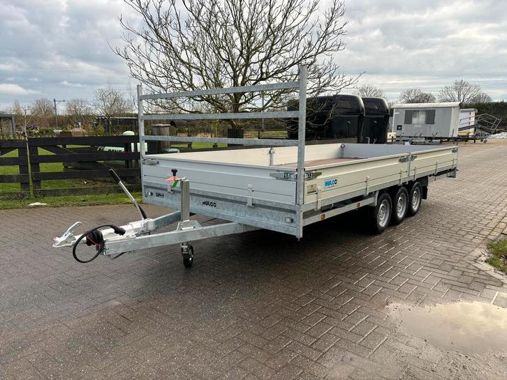 2026 Hulco Medax 228x505cm 5400kg plateauwagen, Auto diversen, Aanhangers en Bagagewagens, Zo goed als nieuw, Ophalen