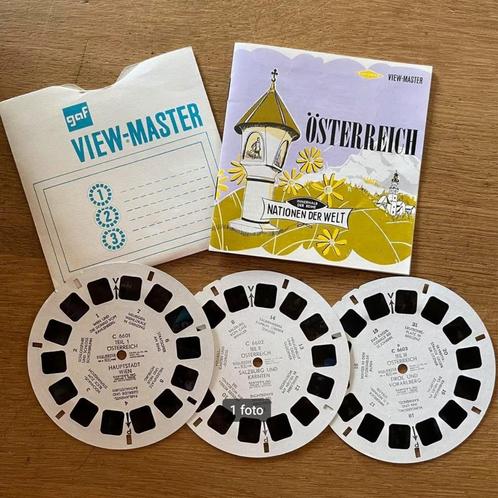Vintage, retro viewmaster schijfjes Oostenrijk, Österreich, Verzamelen, Speelgoed, Gebruikt, Ophalen of Verzenden