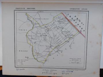 19 / Anloo - Anlo Drenthe - Litho van J. Kuyper uit 1865 beschikbaar voor biedingen