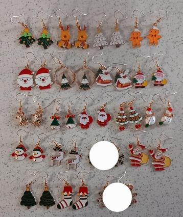 Leuke kerst oorbellen "nieuw"   beschikbaar voor biedingen