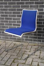 Van der Sluis model Raja designstoel blauw met btw factuur, Vijf, Zes of meer stoelen, Blauw, Metaal, Zo goed als nieuw