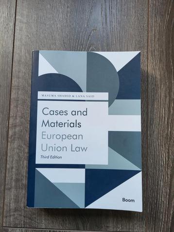Cases & Materials European Union Law - 3e Editie.  beschikbaar voor biedingen